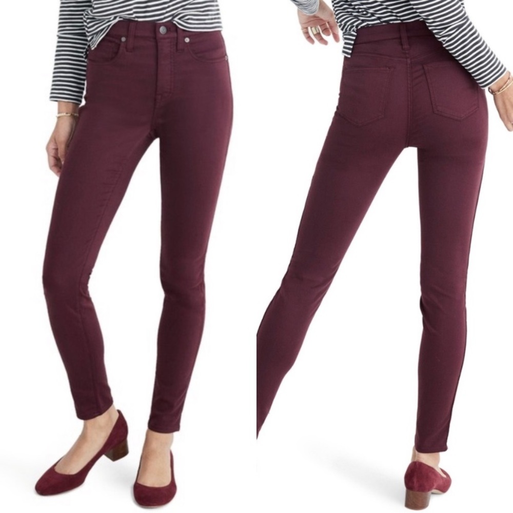 NEW Madewell 10" High Rise Skinny Sateen Jeans 24